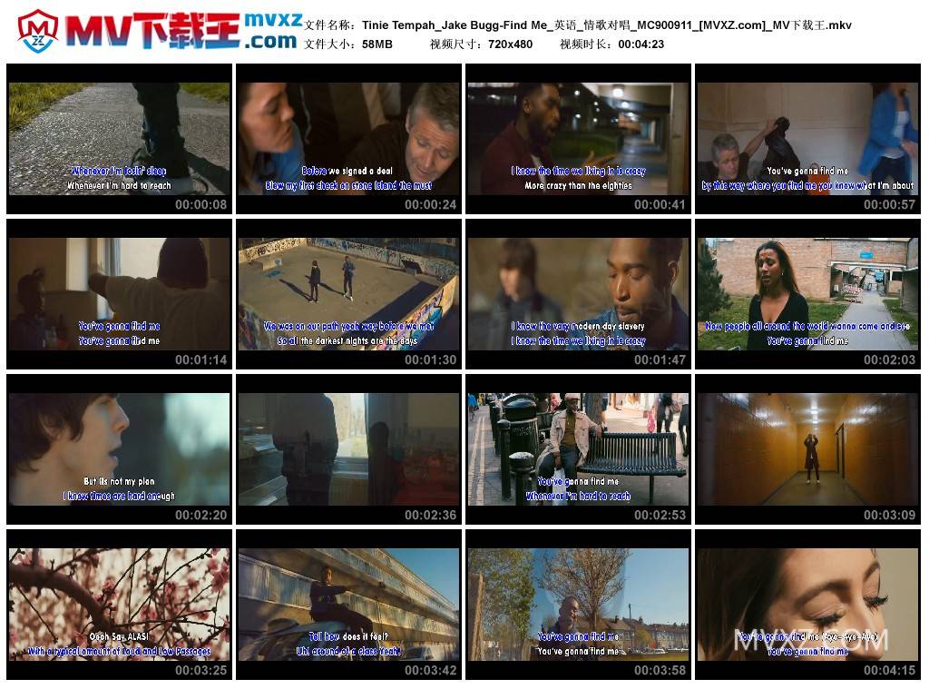 Tinie Tempah_Jake Bugg-Find Me_英语_情歌对唱_MC900911